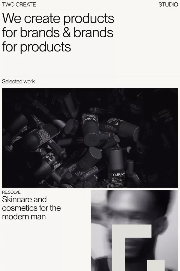 Two Create Studio - Portfolio design inspiration