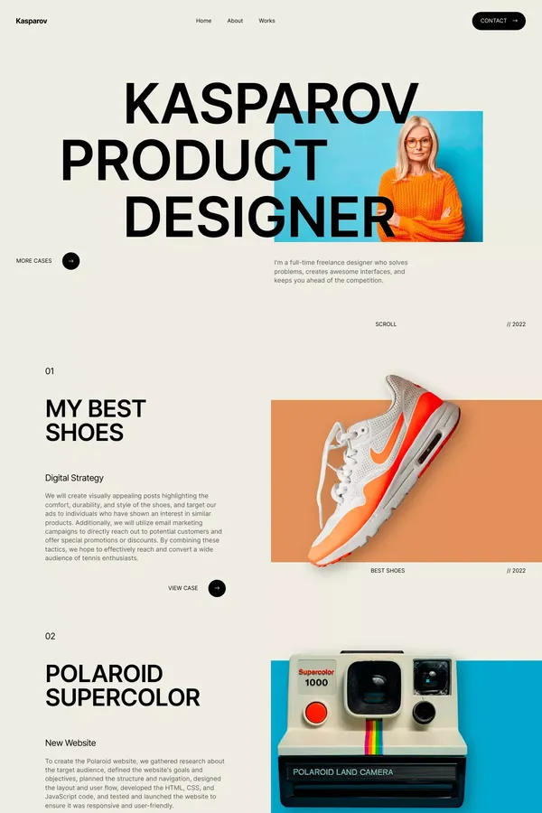 Kasparov - Webflow HTML website template - Template design inspiration