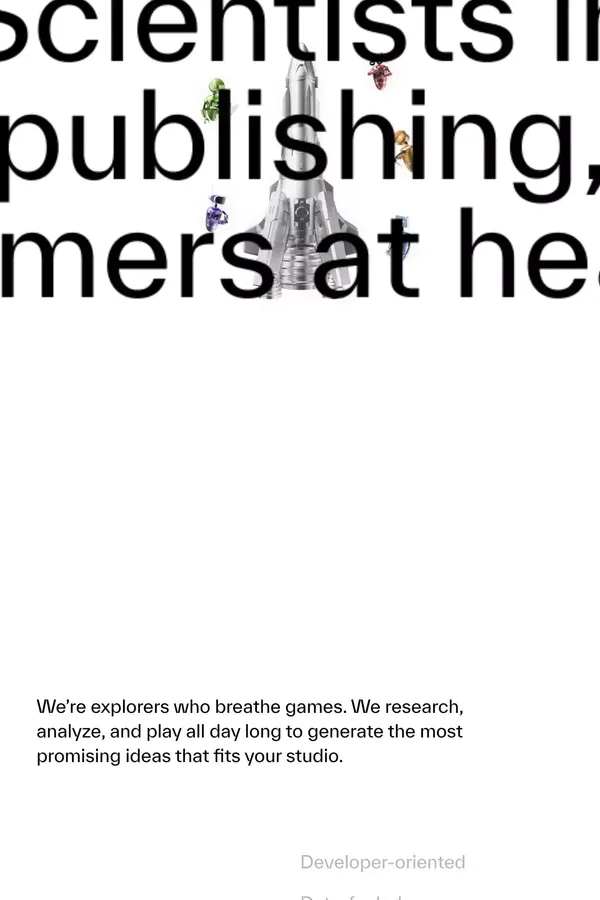 Moonee: Leading Mobile Game Publisher with Full-Service Support for Game Studios - website design inspiration
