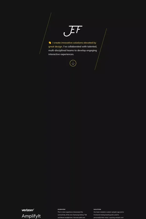 Jef Mayer - website design inspiration