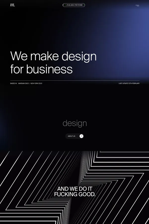 Ministry Design Agency - Portfolio design inspiration