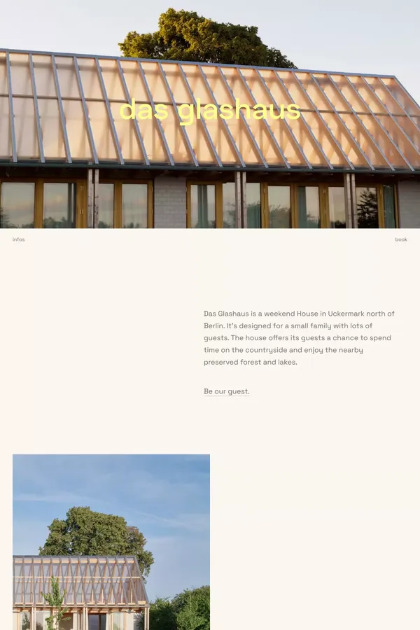 Das Glashaus In der Uckermark – A weekend house by Sigurd Larsen. - Landing design inspiration