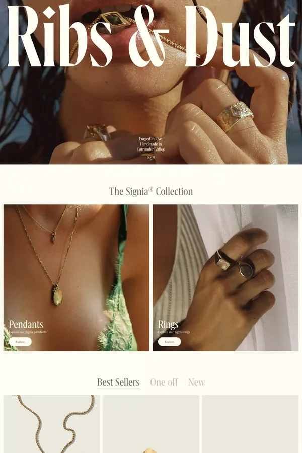 Ribs And Dust - Ecommerce design inspiration