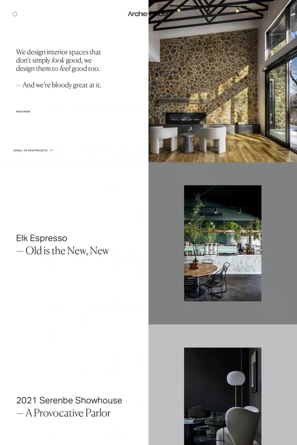 Archie Bolden - Portfolio design inspiration