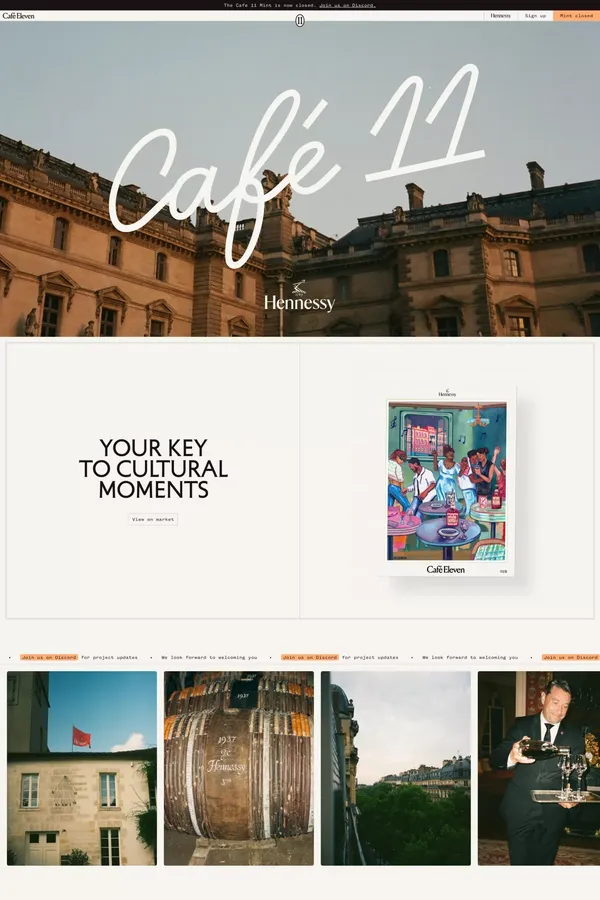 Café Eleven - Landing design inspiration