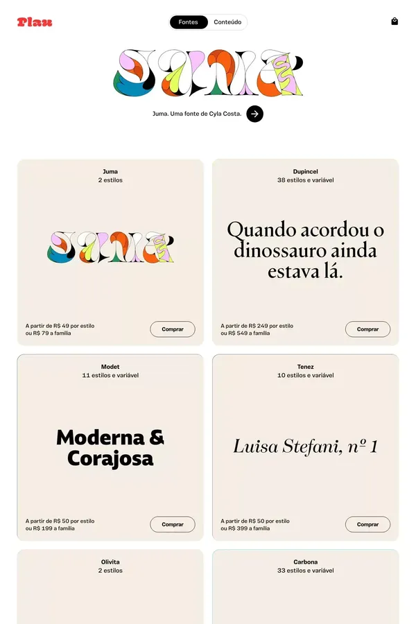 Plau - Ecommerce design inspiration