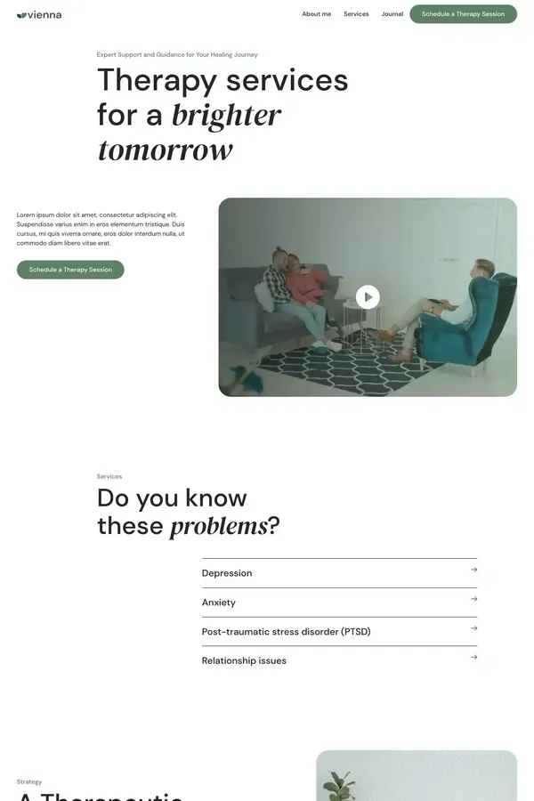Vienna - Webflow HTML website template - Template design inspiration
