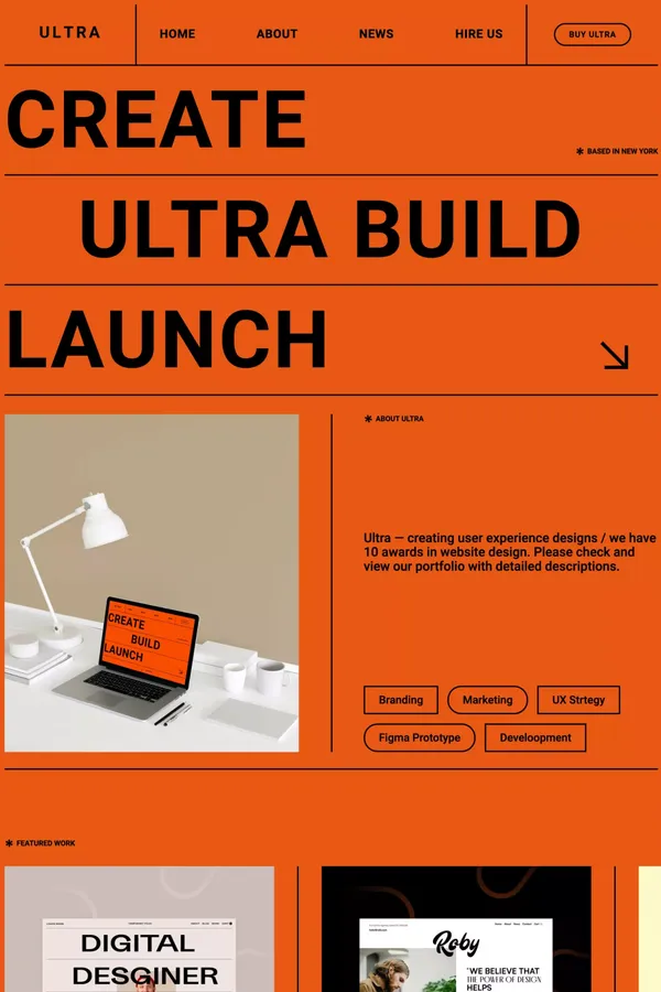 Ultra - Webflow Ecommerce website template - Template design inspiration