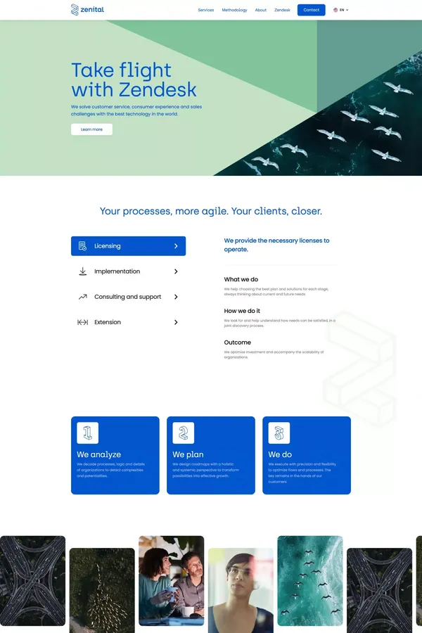 Zenital - Landing design inspiration