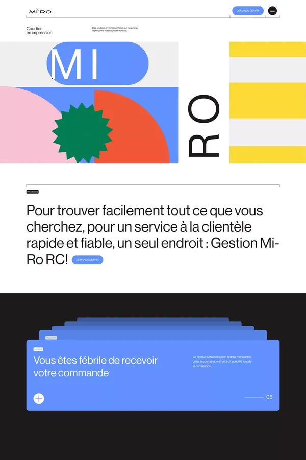 Gestion Mi-Ro (RC) Inc - Landing design inspiration