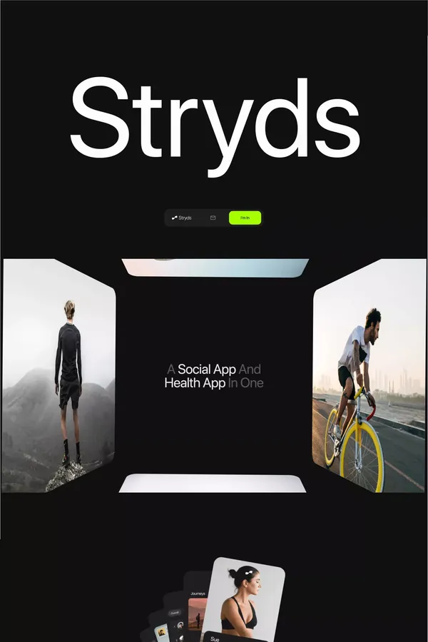 Stryds - Landing design inspiration