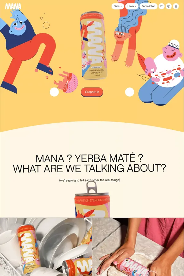 MANA yerba mate | Energizing infusion | Made in Quebec - MANA yerba mate - Ecommerce design inspiration