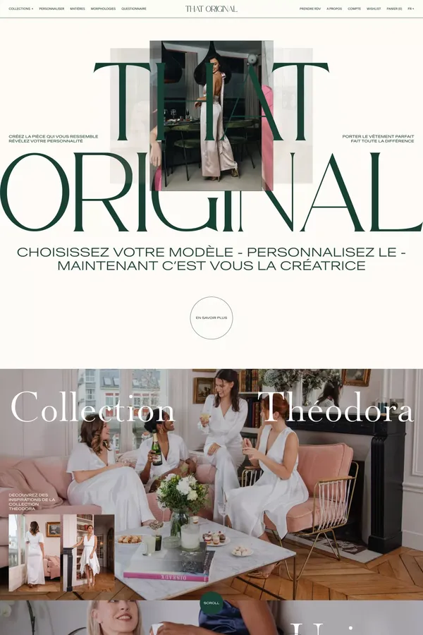Accueil - That Original - Ecommerce design inspiration