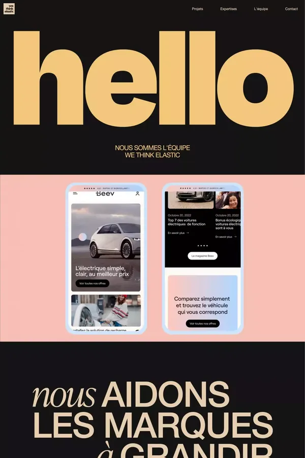 We Think Elastic - Branding â¢ Digital â¢ Ideas - Portfolio design inspiration