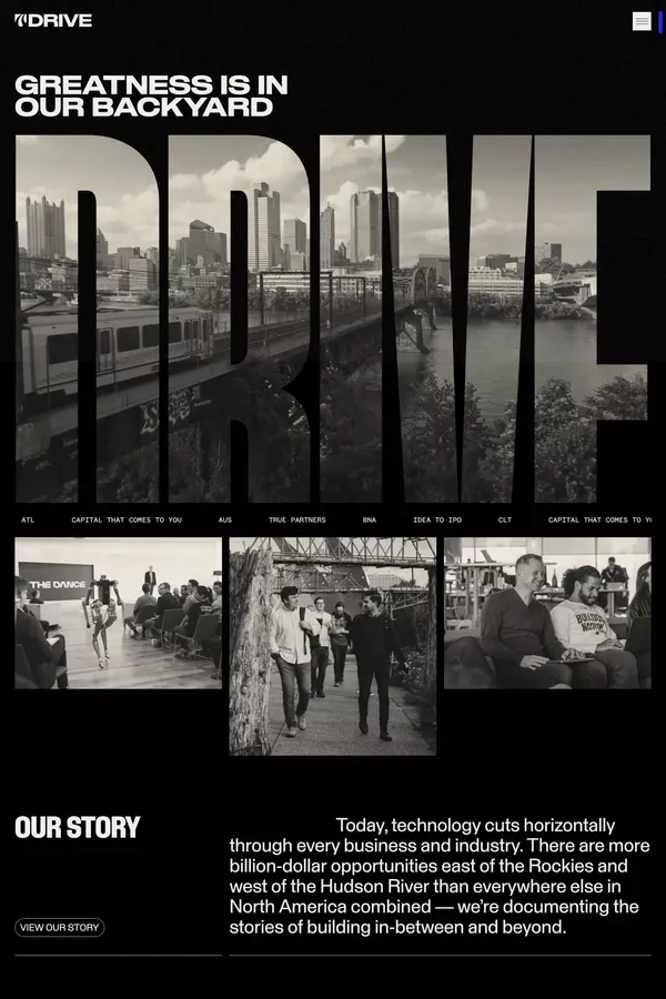 Drive Capital - Home - Portfolio design inspiration