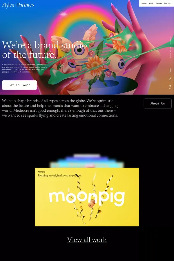 Styles+Partners - Portfolio design inspiration