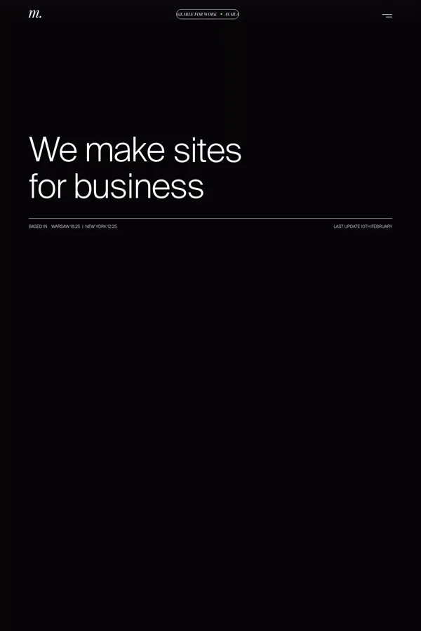 Ministry Design Agency - website design inspiration
