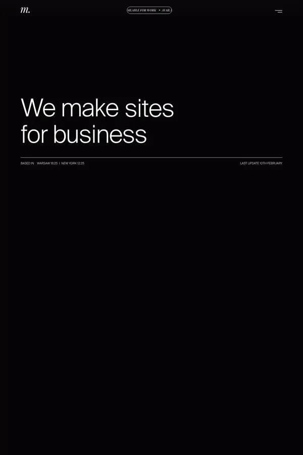 Ministry Design Agency - website design inspiration