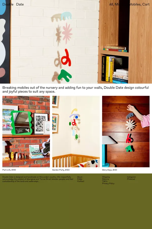 Double Date - Ecommerce design inspiration