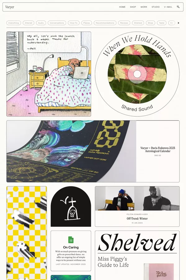 Home | Varyer - Blog design inspiration