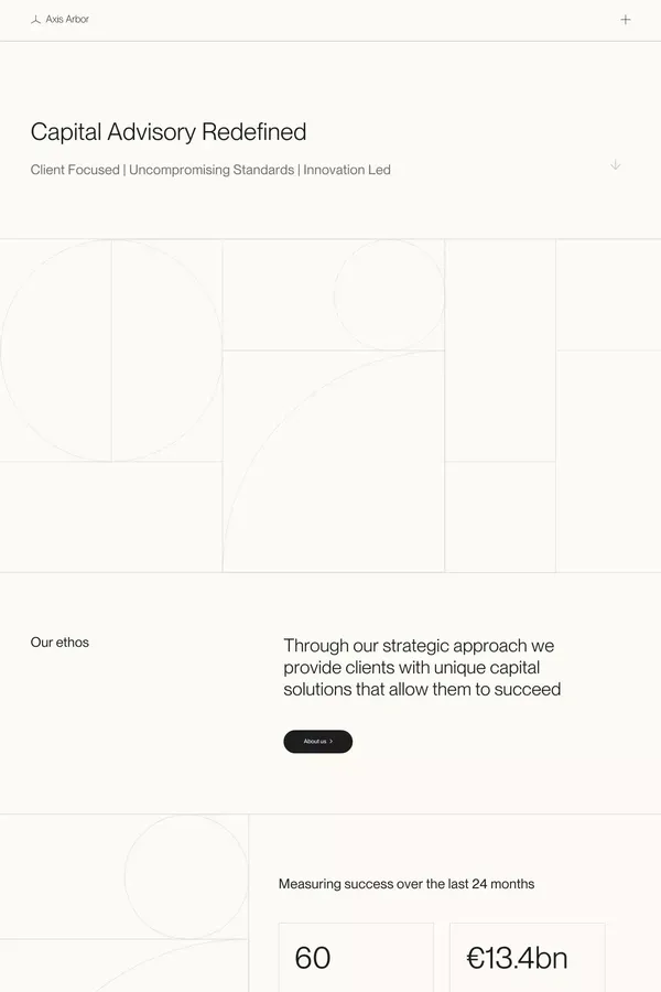 Axis Arbor | Capital Advisory Redefined - Portfolio design inspiration