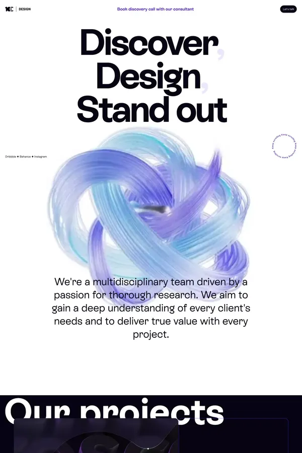 10Clouds | From stunning design to flawless code - Portfolio design inspiration