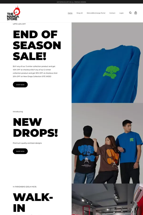 The Manga Store - Ecommerce design inspiration
