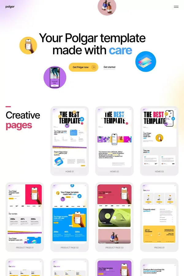 Polgar - Webflow HTML website template - Template design inspiration