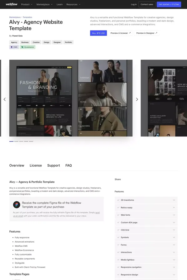 Alvy - Agency HTML5 Responsive Website Template - Template design inspiration