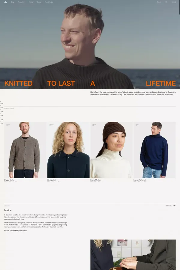Andersen-Andersen - Ecommerce design inspiration
