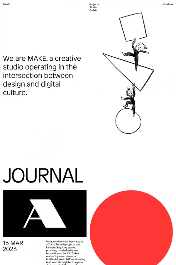 MAKE — Creative Direction & Design - Portfolio design inspiration