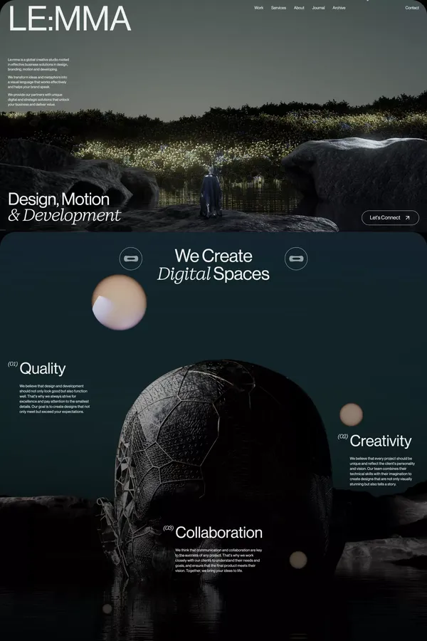 Le:mma Studio - Global Design Studio - Portfolio design inspiration
