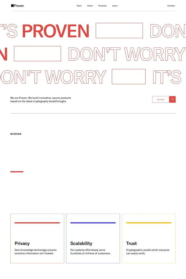 Proven - website design inspiration