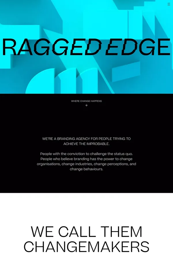 Branding Agency London - Ragged Edge - Portfolio design inspiration