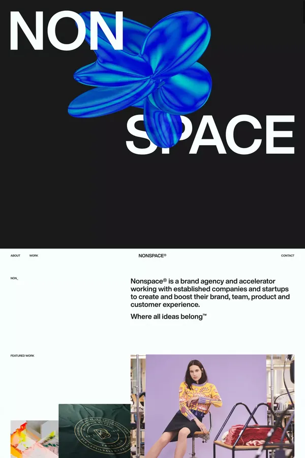 Nonspace® - Where all ideas belong - Portfolio design inspiration