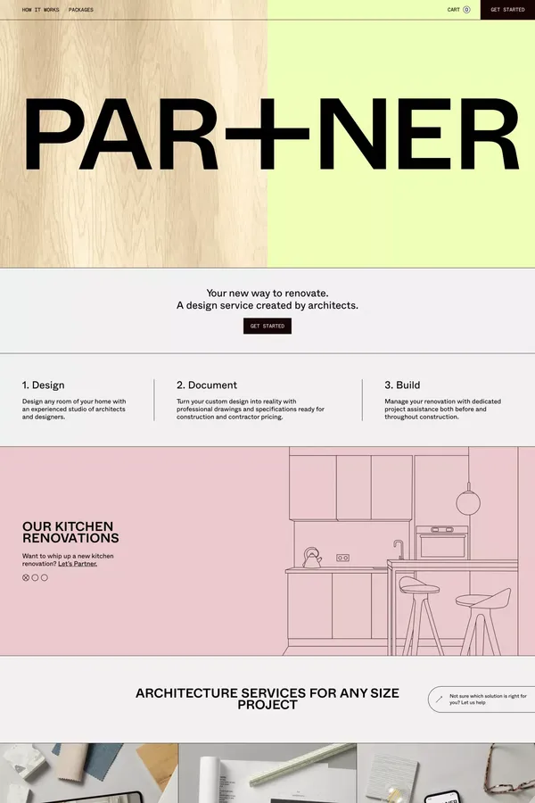 Partner - Landing design inspiration