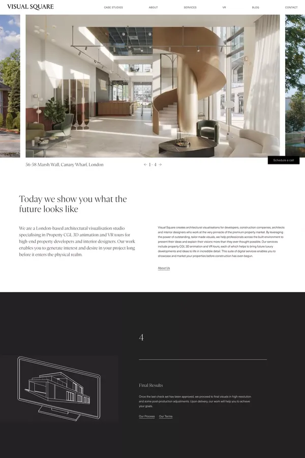 Visual Square - Portfolio design inspiration