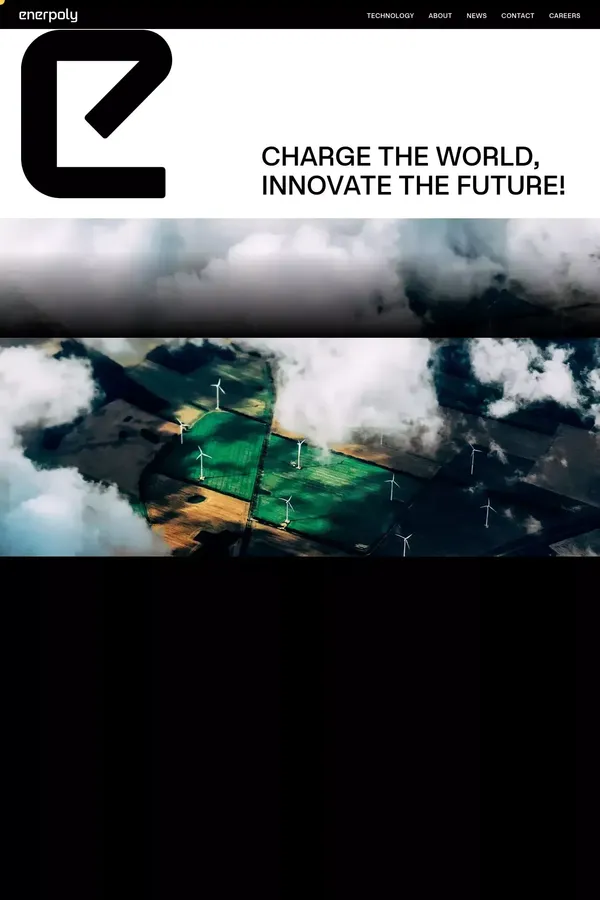 Charge the world, innovate the future - website design inspiration