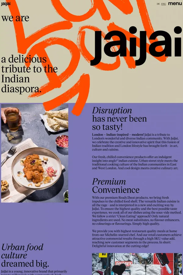 JaiJai - Landing design inspiration