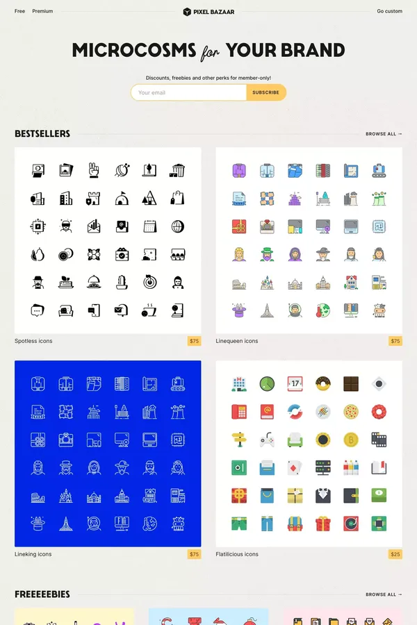 Pixel Bazaar - Microcosms for your brand