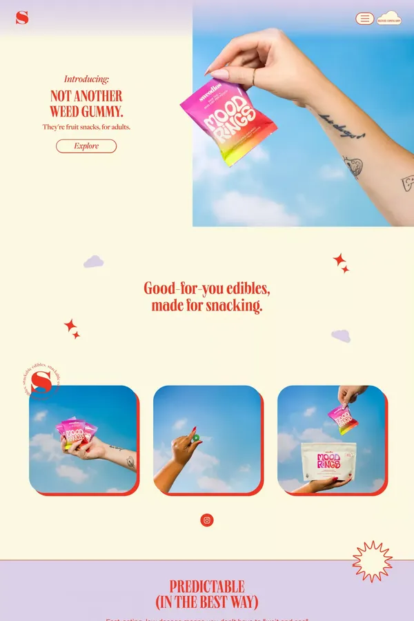 sweedies - Ecommerce design inspiration