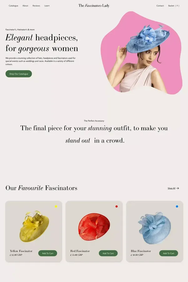 The Fascinators Lady | Buy Fascinators, Hatinators & Wedding Hats