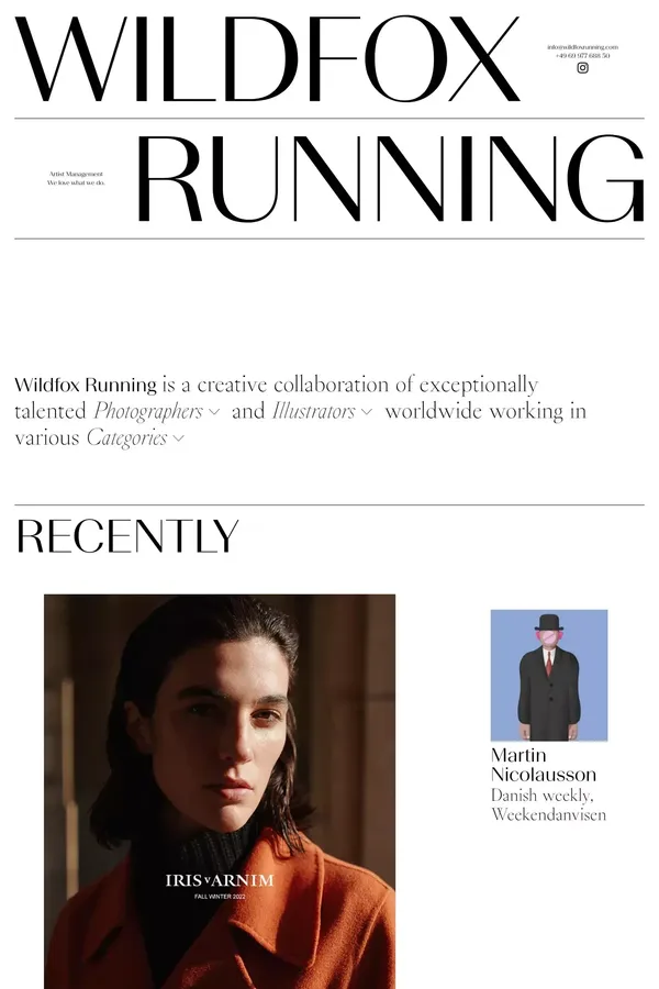 WILDFOXRUNNING - Portfolio design inspiration