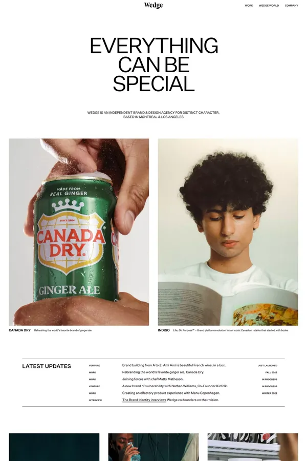 Wedge - Portfolio design inspiration