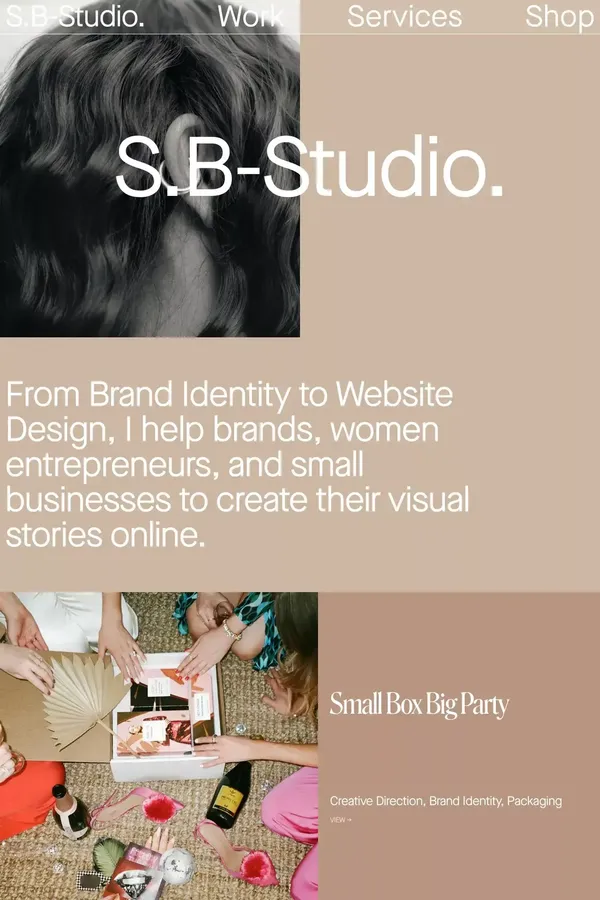 S.B-Studio. - Portfolio design inspiration