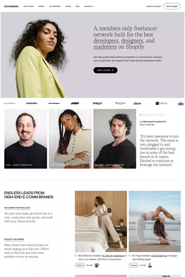 Become an Expert - Landing design inspiration