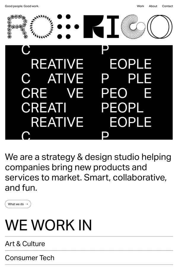 Studio Rodrigo | Designing products & services to make life better. - Portfolio design inspiration