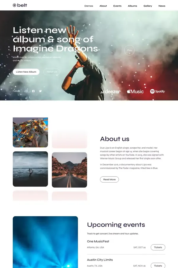 Belt - Webflow HTML website template