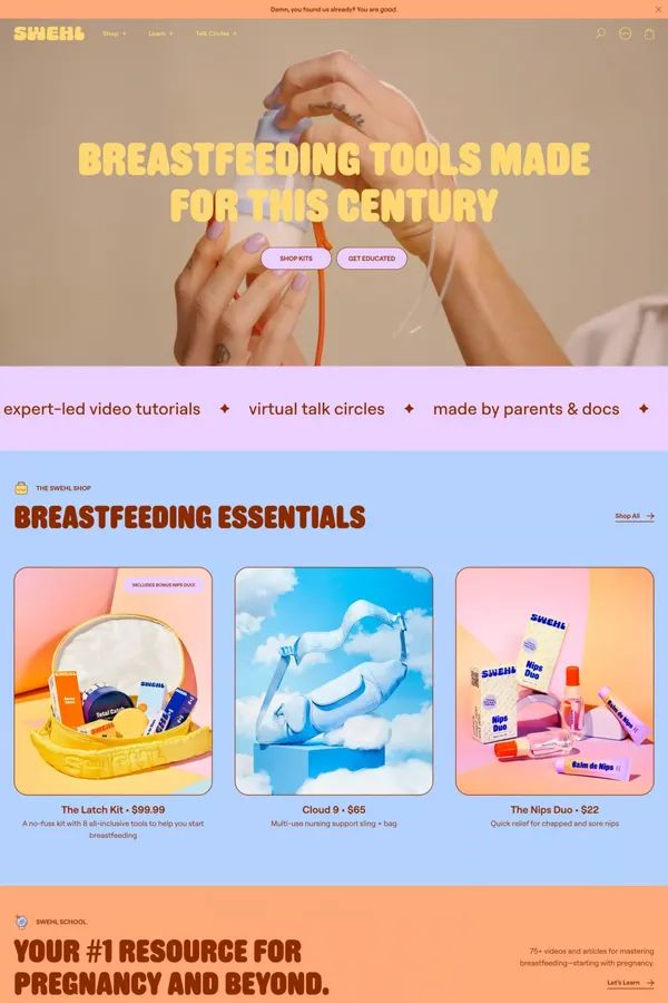 ✨Swehl✨ - Landing design inspiration