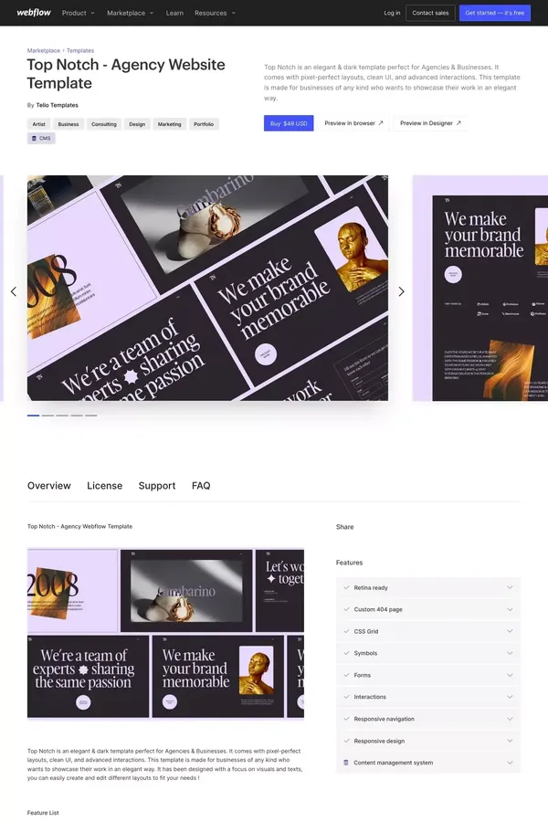 Top Notch - Agency HTML5 Responsive Website Template - Template design inspiration